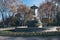 SPAIN - DECEMBER 13: fountain with roman sculptures at Retiro Park, DECEMBER 13, 2017 in Madrid, Spain