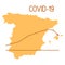 Spain Defeat Coronavirus Stop nCoV COVID-19 drop