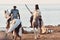 Spain Denia 13 August 2018. Reproduction of historical events for the holiday of christian and moors in Denia
