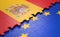Spain European Union Puzzle Flag