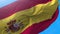 Spain flag video waving in wind 4K