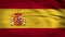 Spain flag waving 4k