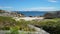 Spain Galicia beach with boulders Atlantic ocean