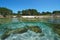 Spain Galicia peaceful coastline over under water