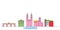 Spain, Logrono line cityscape, flat vector. Travel city landmark, oultine illustration, line world icons
