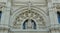 Spain, Madrid, Calle de Alcala, Cybele Palace, relief above the main entrance