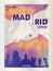 Spain Madrid skyline city gradient vector poster