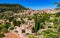 Spain Majorca, old village Valldemossa in beautiful landscape