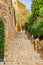 Spain Majorca, stairs to the old castle of Capdepera