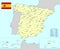 Spain map - cdr format