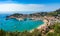 Spain Mediterranean Sea idyllic view of Port de Soller Majorca