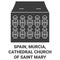 Spain, Murcia, Cathedral Church Of Saint Mary travel landmark vector illustration