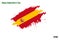 Spain National Flag Grunge Brush Stroke Vecctor Design Flag of Spain