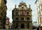 Spain, Pamplona, Plaza Consistorial, Pamplona City Council (Ayuntamiento de Pamplona), facade of the building