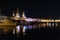 Spain. Port alicante at night