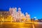 Spain\\\'s metropolis at sunset, showing the Madrid skyline