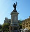 Spain, San Sebastian, De Okendo Plaza, statue of Admiral Antonio de Oquendo