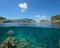 Spain seascape Mediterranean over under water