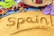 Spain, Spanish beach, sombrero