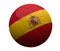 Spain spanish soccer football ball 3d rendering