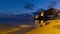 Spain sunset sky benidorm beach panorama 4k time lapse