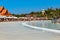 Spain, Tenerife, Adeje - December 18, 2018: People have fun in aqua park. Siam park on tenerife, Ð¡anary islands. Seaside resort