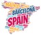 Spain top travel destinations word cloud