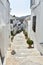 Spain, the village of Frigiliana, a staircase.