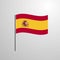 Spain waving Flag