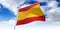 Spain - waving flag - 3D illustration