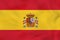Spain waving flag. Spain national flag background texture