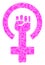 Spall Mosaic Feminism Symbol Icon