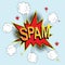 Spam icon comic style