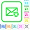 Spam mail vivid colored flat icons