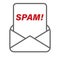 Spam message received from mail envelope vector