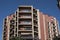 Spanish apartment building terraces