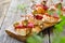 Spanish appetizers with anchovy fillets