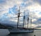 Spanish armed sailing ship Juan Sebastian de Elcano