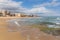 Spanish beach with clear blue sea Torre La Mata Spain