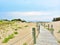 Spanish beach with white sand dunes