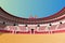 Spanish bullfight arena