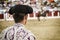 Spanish Bullfighter looking bullfighting in JaÃ©n