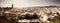 Spanish city panorama. Picaso Museum, Malaga, Spain