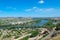 Spanish city Tudela view from above