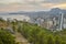 Spanish coastline with skyscrapers and beach in Benidorm. Alicante