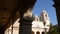 Spanish colonial revival architecture, arches and columns, San Diego Balboa Park