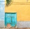 Spanish Colorful Vintage Wooden Door