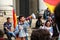 Spanish community in Belgium protesting against Spanish Monarchy