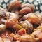 Spanish cooked snails in sauce