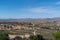 Spanish countryside and church from Busot Spain near El Campello and Alicante